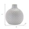 Homeroots Set of Four Natural And Off White Ceramic Bud Vases With Sculptural Details, 4PK 634104 - alternate 3