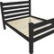 Homeroots Black Solid Wood Full Bed Frame 546948 - alternate 4