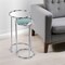 Homeroots 22" Silver Aluminum Round Mirrored End Table 354673 - alternate 3