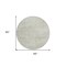 Homeroots 8' Beige Round Washable Indoor Outdoor Area Rug 598796 - alternate 5