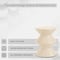 Leisuremod Aura Modern Side Table - Double Hourglass Design, ABS Plastic, Indoor/Outdoor Use AST15IV - alternate 7