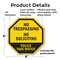 Signmission No Trespassing No Soliciting Police, 6 Inch X 6 Inch, Plastic Sign OC-P-6-102 - alternate 4