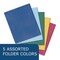 Roaring Spring Pocket Folders in Counter Display, 11.75"x9.5", Twin Pockets Hold 25 sht each, 5 Colors, PK100 50200cs - alternate 2