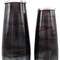 Homeroots Set of Two Black And Blue Abstract Glass Cylinder Floor Vases, 2PK 574243 - alternate 5