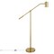 Homeroots 60" Brass Swing Arm Floor Lamp With Brass Drum Shade 523533 - alternate 4