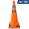 Dsv Standard Collapsible Traffic Cone 28 in with Reflective Collars 1 PK, Orange, Nylon Body 97128С - alternate 1