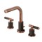 Kingston Brass Widespread Bathroom Faucet with Knurled Handle and Brass Pop-Up, Antique Copper FSC895KNLAC - alternate 1