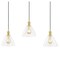 Jonathan Y Kiawah Island 30.5" 3-Light Metal/Glass Contemporary Modern LED Pendant, Brass Gold/Black JYL1123A - alternate 1