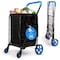 Serenelife Small Compact Folding Shopping Cart with Removable Waterproof Liner SLSPCART55 - alternate 1