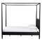 Baxton Studio Marisela Canopy Bed with Synthetic Rattan Headboard, Queen 260-14378-ZORO - alternate 5