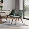 Homeroots Set of Two Green and Brown Velvet and Steel Dining Side Chairs, 2PK 719345 - alternate 6