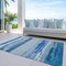 Homeroots 10' X 14' Blue Abstract Washable Indoor Outdoor Area Rug 608642 - alternate 4