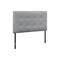 Homeroots Gray Faux Leather Upholstered Twin Headboard 490173 - alternate 1