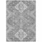 Homeroots 9' X 12' Gray And Ivory Medallion Washable Indoor Outdoor Area Rug 589042 - alternate 4