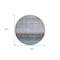 Homeroots 8' Blue Gray And Charcoal Round Southwestern Washable Indoor Outdoor Area Rug 605129 - alternate 7