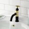 Kingston Brass One-Handle 1-Hole Bathroom Faucet with Knurled Handle and Push Pop-Up Drain KS2822RKX - alternate 4