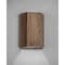 Luxury Lighting Oakheart 15 in Tall Wood-Look Ceramic 3-Sided LED Outdoor Wall Light, 2PK (2) TL195-Brk-ud-7 - alternate 1
