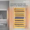 Anzzi Crete Series 10-Bar Wall Mounted Electric Bathroom Towel Warmer Rack in Brushed Nickel Finish TW-WM104BN - alternate 4