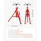 Vevor VEVOR V Head Pipe Stand 1/8-12 inch Capacity 24"-42" Adjustable Height 2500 lbs 1107B V-Head - alternate 6