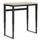 Homeroots Adjustable Taupe and Black Wood and Metal Sled Computer Desk 490016 - alternate 5