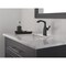 Delta Stryke Single Handle Mid-Height Bathroom Faucet, 4.38 in, Matte Black 676-BL-DST - alternate 3