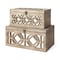 Homeroots 16" Natural and Brown Solid Wood Box 392590 - alternate 1