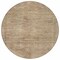 Homeroots 8' Beige And Taupe Round Aztec Washable Indoor Outdoor Area Rug 615538 - alternate 4