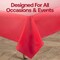 Smarty Had A Party 54 x 108 Red Rectangular Disposable Plastic Tablecloths 96 Tablecloths, 96PK 813270-RD-CASE - alternate 5