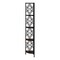 Homeroots Espresso Metal Four Tier Corner Bookcase 376535 - alternate 8