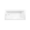 Kingston Brass 66-Inch Acrylic Rectangular 3-Wall Alcove Tub Combo with Waste and Overflow Drain, Left Hand Drain CVTAP663222L7 - alternate 2