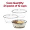 Smarty Had A Party 4 oz. Clear Oval Plastic Mini Cup with Lid and Spoon (288 Cups), 288PK 2636-CASE - alternate 5