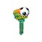 Lucky Line Key Blank, Brass, Painted, For: Kwikset KW1, Titan KW10 Keyways B135K - alternate 2