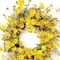 Homeroots 23" Green And Yellow Spring Daisy Artificial Wreath 516072 - alternate 2
