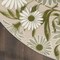 Homeroots 8' Ivory And Green Round Floral Indoor Outdoor Area Rug 548063 - alternate 3