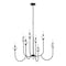 Z-Lite Allistair 8-Light Chandelier, 36 in W, Matte Black 352-8MB - alternate 4