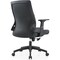 Leisuremod Brio Modern Office Chair with Adjustable Swivel Cotton Upholstered Task Chair BO60W - alternate 4