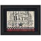Homeroots Hot Bath 2 Black Framed Print Bathroom Wall Art 405156 - alternate 1