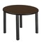 Regency Round Kee Medium Breakroom Table, 36 in W, 36 in L, Neo Walnut TB36RNDNWBPBK - alternate 1