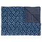 Homeroots 50" X 70" Blue And Off White Geometric Cotton Quilted Kantha Throw Blanket with Embroidery 544538 - alternate 1