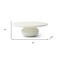 Homeroots 41" Beige Glass Round Pedestal Coffee Table 714515 - alternate 3