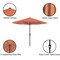 Pure Garden 9-Foot Outdoor Patio Umbrella with Base, Orange 50-101-TCB - alternate 4