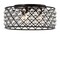 Jonathan Y Gabrielle 19" Metal/Crystal LED Flush Mount Ceiling Light, Oil Rubbed Bronze/Clear JYL9024A - alternate 1