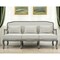 Homeroots 76" Cream Linen Sofa With Brown Legs 491352 - alternate 4