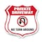 Signmission Private Driveway Shield Sign No Turn Aro, 12 inch X 12 inch, Aluminum Metal Sign, 2PK SHI-A-2PACK-12-435 - alternate 1