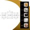 Azar Displays Floating Acrylic Gallery Wall Frame Set, 1" Stand off, Gold, 3PK 105704-GLD - alternate 4