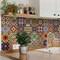 Homeroots 12" X 12" Blue Red Yellow Mosaic Peel And Stick Tiles 555955 - alternate 8
