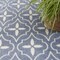 Homeroots 5' X 7' Blue And Ivory Geometric Indoor Outdoor Area Rug 572643 - alternate 5