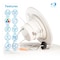 Infibrite 5/6 In. WiFi Smart 12W 1100LM Recessed Retrofit LED Downlight Kit, Alexa/Google, Wet Rated IB-004-1-12W-WH - alternate 4