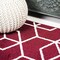 Jonathan Y Tumbling Blocks Modern Geometric Red/White 3 ft. x 5 ft. Area Rug SEU101I-3 - alternate 3