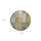 Homeroots 8' Brown Gold And Taupe Round Striped Washable Indoor Outdoor Area Rug 581685 - alternate 5